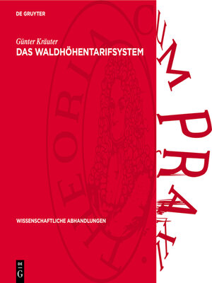 cover image of Das Waldhöhentarifsystem